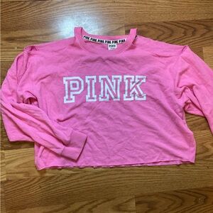 PINK Cropped Shirt
